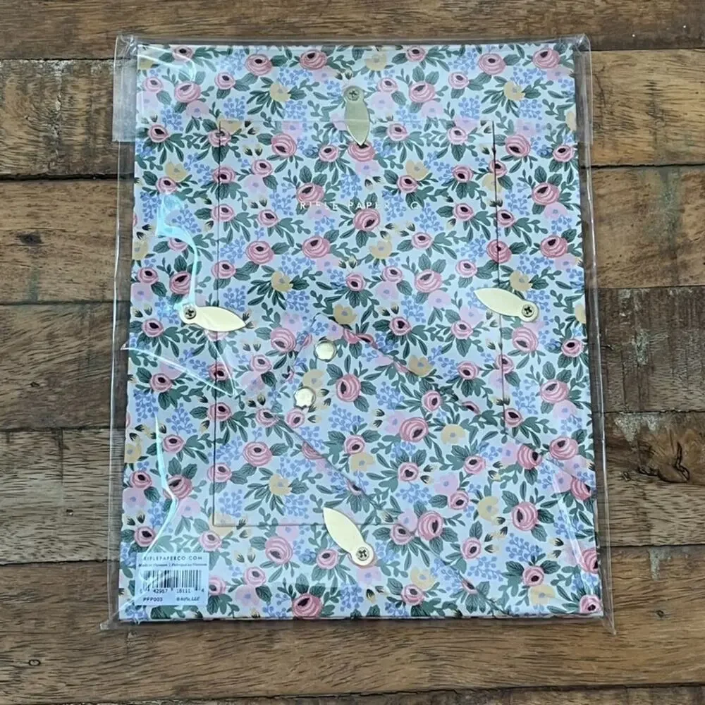Rifle Paper Co Wrapped Picture Frame Pink Floral 4x6 in NEW